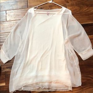 Gauze dress with slip